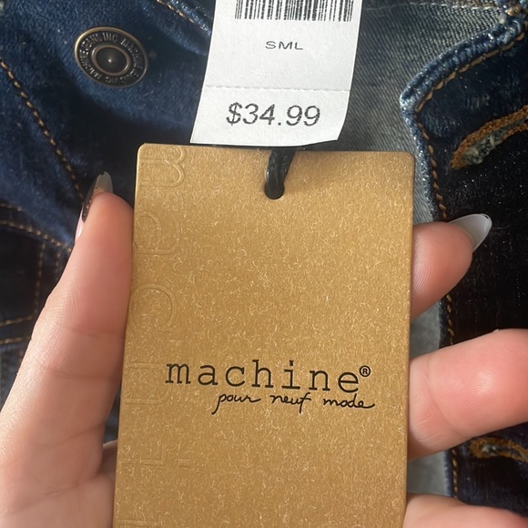 Machine Distressed Jean Jacket - Picture 6 of 6